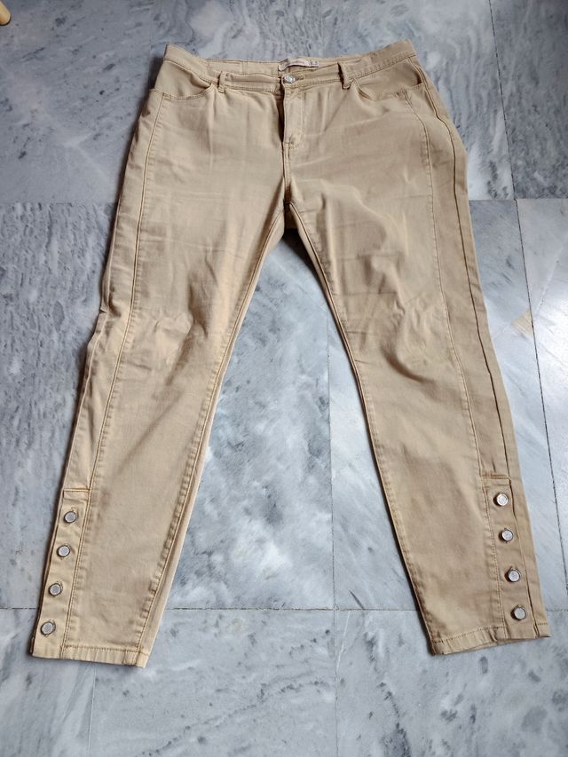 Pantalón beige Pedro del Hierro mujer