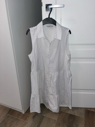 Vestito camicia Stradivarius bianco taglia M