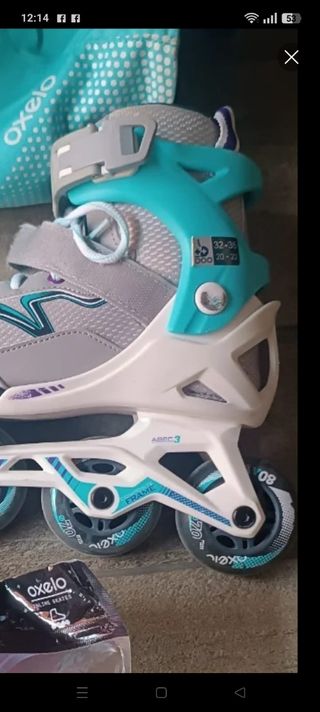 Patines en línea y protecciones