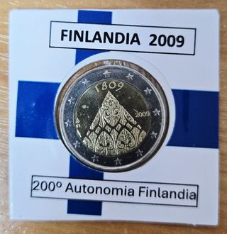 Finlandia 2009 Moneda 2 Euros Autonomía Finlandesa