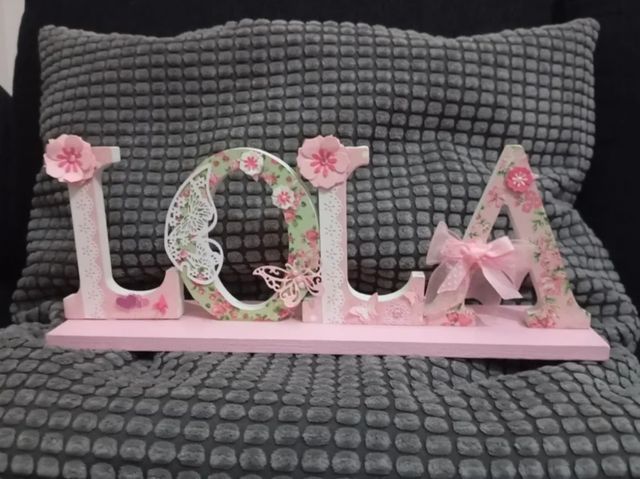 Letras Decorativas Lola Madera
