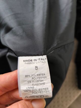 Chaqueta cocktail negra fina, usada 1 vez!