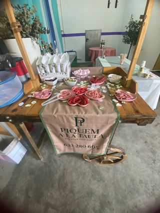 Catering y cortador de jamón 