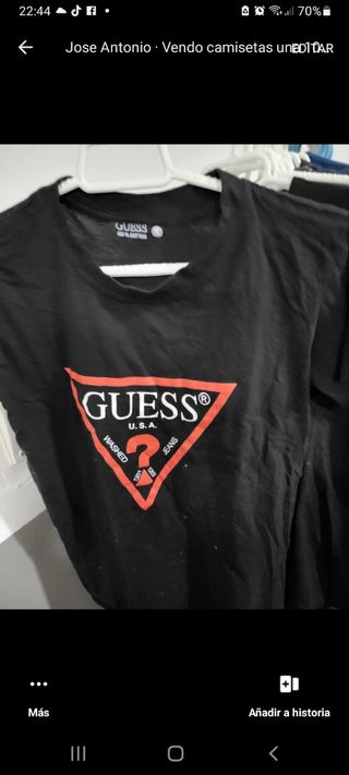 Camiseta Guess Negra