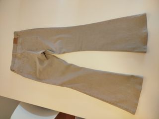 Pantalón campana Green Coast beige mujer