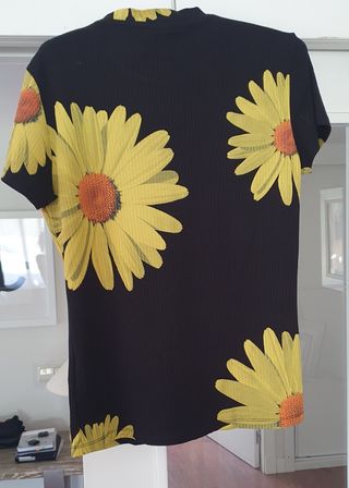 Camiseta Desigual flores amarillas talla L