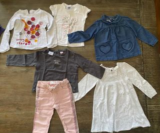 Lotto 6 capi - abbigliamento da bambina 9/18 mesi