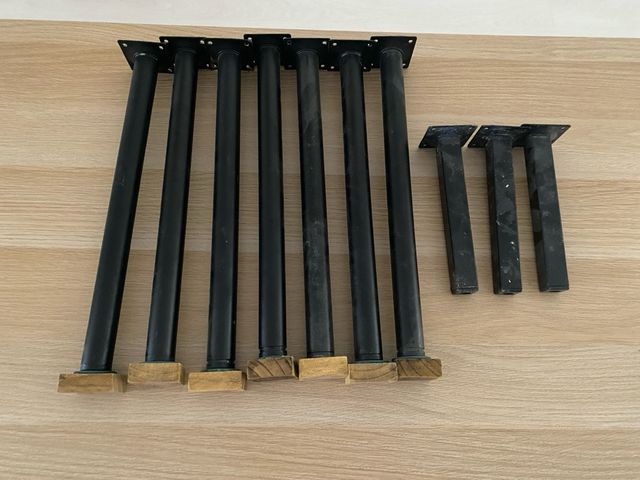 Barras de hierro negras para colgar ropa