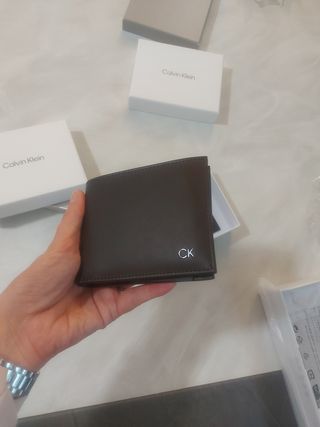 Portafoglio Calvin Klein uomo marrone