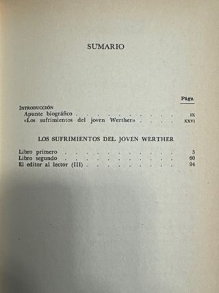 Los sufrimientos del joven Werther