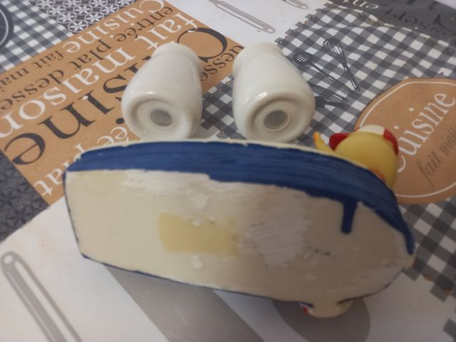 Salero y pimentero patito decorativo