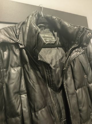 Cazadora Zara Man Negra Talla M