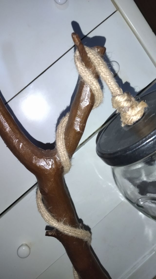 Lampada da tavolo design ramo con vaso vetro