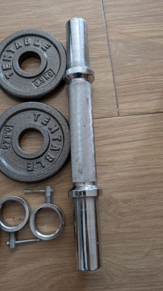 Set Mancuernas 0.5kg x 8 + Barra