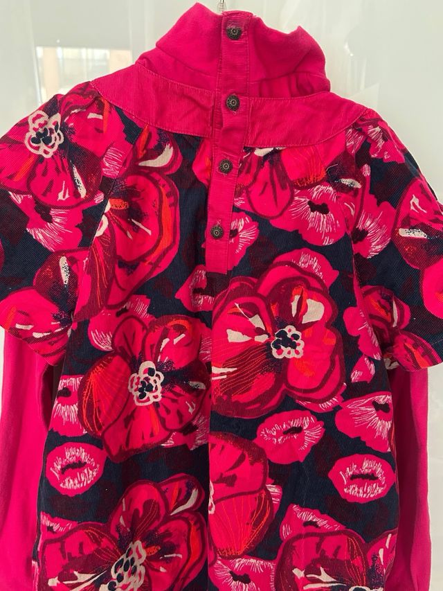 Vestido Catimini Talla 8 Flores