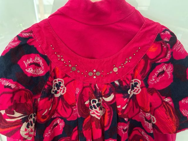 Vestido Catimini Talla 8 Flores