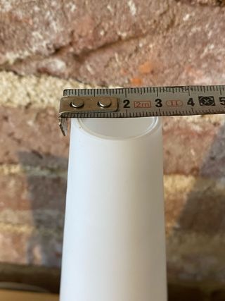 Applique vintage tipo Stilnovo vetro opalino