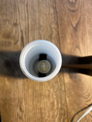 Applique vintage tipo Stilnovo vetro opalino