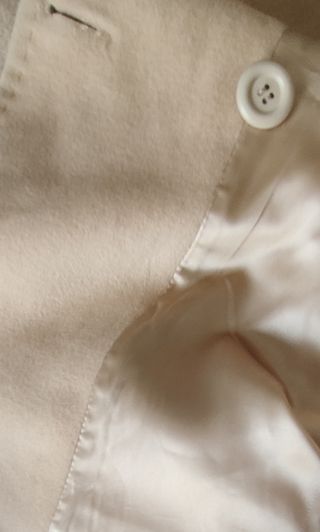 Abrigo de lana y cachemir  Beige Talla L/XL