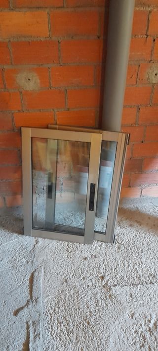 Ventana aluminio anodizado corredera