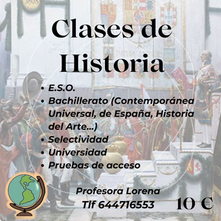 Clases de Historia con profesora especializada