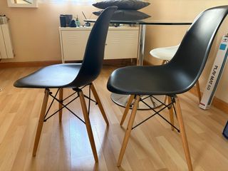 Confezione da 2 sedie nordiche nere