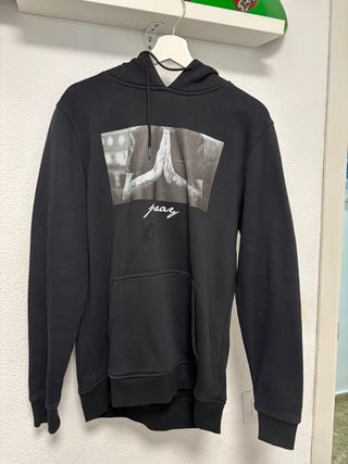 Sudadera Mister Tee Negra con Estampado