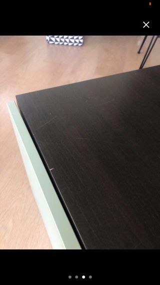 Mueble auxiliar verde menta y negro