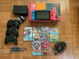 Nintendo Switch como nueva,con mandos,accesorios..