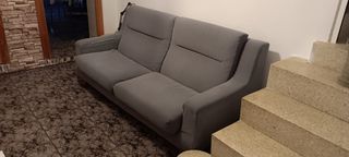 Pack 2 Sofás Gris 2 y 3 Plazas
