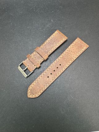 Correa de piel artesana para reloj