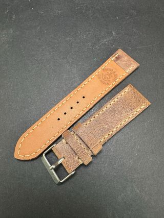 Correa de piel artesana para reloj