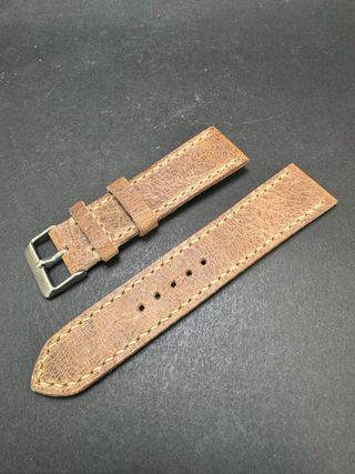Correa de piel artesana para reloj