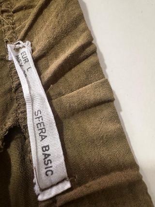 Conjunto blusa y pantalón verde oliva