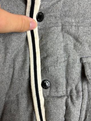 Chaqueta Moncler Gris Plumas Original