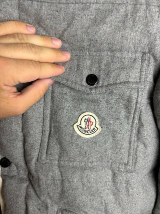 Chaqueta Moncler Gris Plumas Original