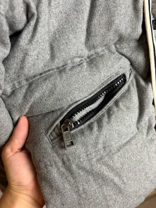 Chaqueta Moncler Gris Plumas Original