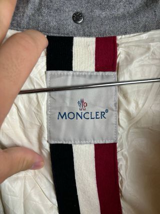 Chaqueta Moncler Gris Plumas Original