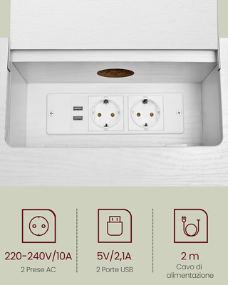 Consolle Ingresso, Tavolo Consolle con Multipresa,