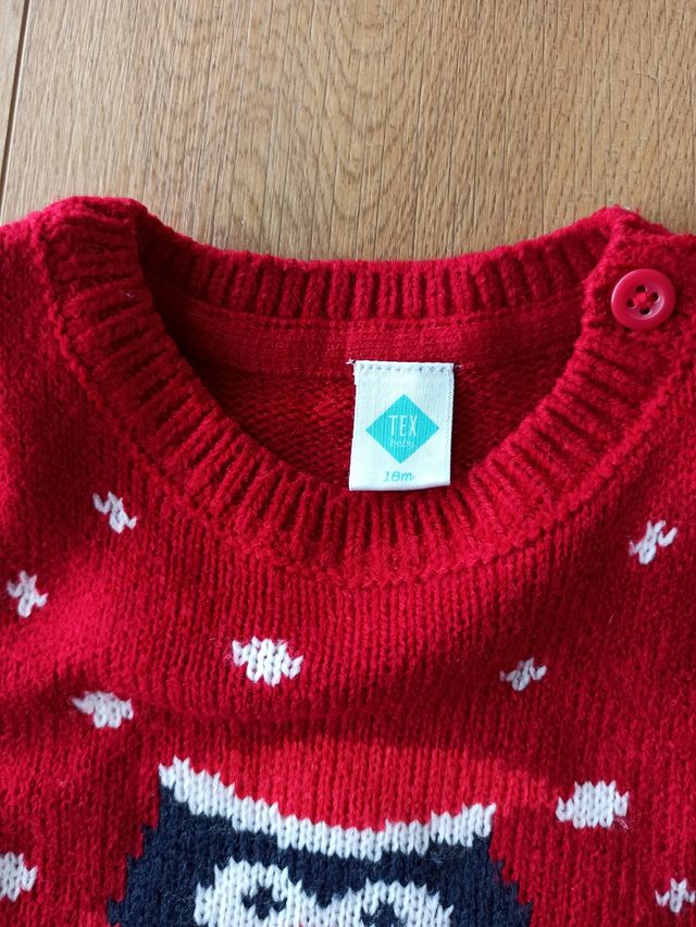 Jersey Navideño Pingüino 18 Meses.