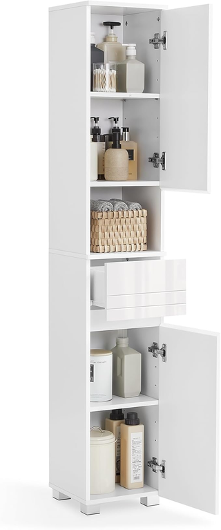 Mobile da Bagno, Mobiletto Portaoggetti, Alto, con