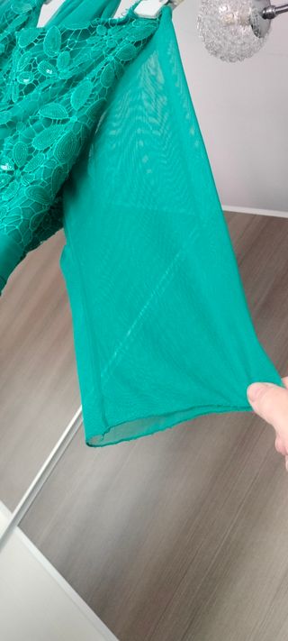 Vestido de fiesta verde