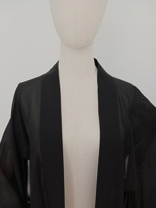 Kimono japonés vintage negro