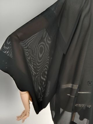 Kimono japonés vintage negro