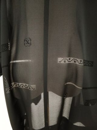 Kimono japonés vintage negro