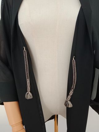 Kimono japonés vintage negro