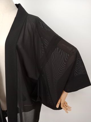 Kimono japonés vintage negro