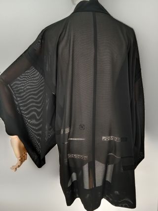 Kimono japonés vintage negro
