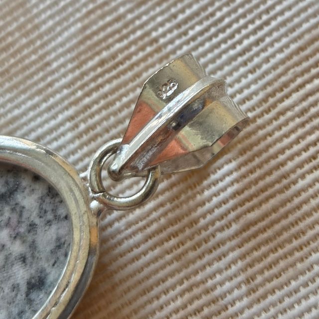 Colgante Plata 925 Pietersita Azul y Gris