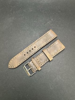 Correa artesanal para reloj de cuero